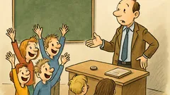 Witz: Es ist Montag, Fritzchen in Schule