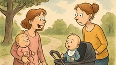 Witz: Zwei junge Mütter treffen sich im Park