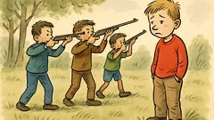 Witz: Alle Kinder jagen mit Luftgewehren …