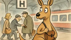 Witz: Warum nie ein Känguru am Bahnhof?