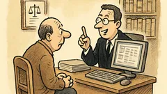 Witz: Mein Anwalt vertraut blind seinem Programm