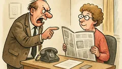 Witz: Der Chef schreit die Sekretärin an…