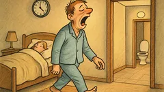 Witz: Wer früh aufsteht, muss garantiert aufs Klo.