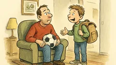 Witz: Ivica kommt aus der Schule