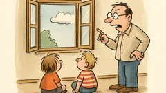 Witz: Seid vorsichtig am Fenster, Kinder!