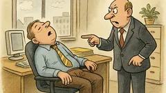 Witz: Ein Mann schläft im Büro ständig ein