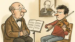 Witz: Ich habe schon mit zehn Jahren Geige