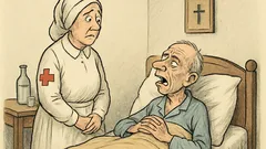 Witz: Ein kranker Mann zu Maria …