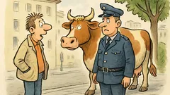 Witz: Fragt ein Fußgänger einen Polizisten etwas