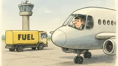 Witz: Pilot: „Nur noch wenig Treibstoff…“
