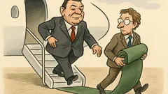 Witz: Warum rollt man Schröder keinen Teppich?