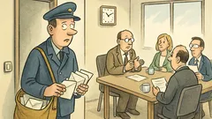 Witz: Kommt ein Postbesprechungen-Veranstalter ins Büro...