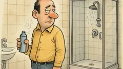 Witz: Ich kann unmöglich duschen, mein Deo schützt
