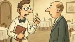 Witz: Ein Gast bestellt einen Tisch…