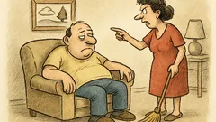 Witz: „Sitz nicht so herum – tu was…“