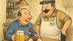 Witz: In der Kneipe lobt der Stammgast
