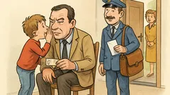 Witz: Fritzchen flüstert Papa ein Geheimnis