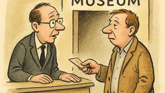 Witz: Im Museum fragt der Kassierer den Besucher