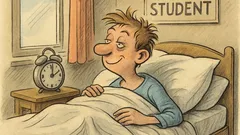 Witz: Gut gelaunt aufgewacht, dann verschlafen…