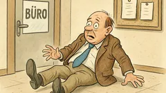 Witz: Was macht ein Beamter nach dem Sturz?