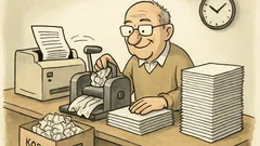 Witz: Aus jedem Fehlausdruck wird Konzeptpapier.