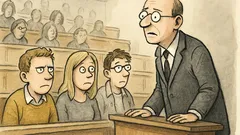 Witz: Im Hörsaal, zu Beginn der Vorlesung