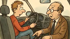 Witz: Fahrschüler fragt: „Was ist das Pedal?“