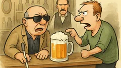 Witz: Blinder und Armloser in der Bar…