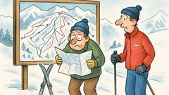 Witz: Ein Skigebiet, irgendwo in den Alpen