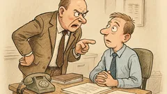 Witz: Chef zu Müller: „Was fällt Ihnen ein?“