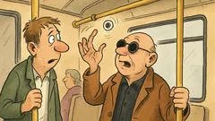 Witz: Steht ein Blinder mit Glasauge...