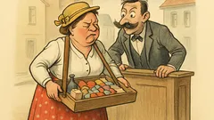 Witz: Die Bauchladenverkäuferin sagte: „Ich habe es..."