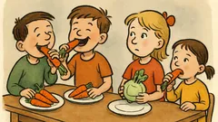 Witz: Alle Kinder essen Möhren, nur nicht Gabi…