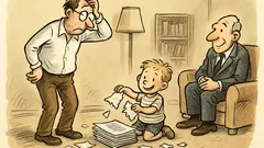 Witz: Mein dreijähriger Sohn zerriss mein Manuskript!