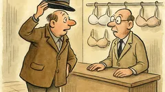 Witz: Büstenhalter für meine Frau, bitte!