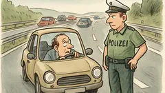 Witz: Ein Geisterfahrer stoppt die Polizei…