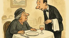 Witz: Herr Ober, erlebe ich noch mein Gulasch?