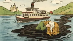 Witz: Ein Ölteppich auf dem Rhein...
