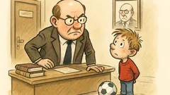 Witz: Fritzchen beim Rektor – Wie alt?