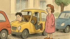 Witz: Meine Frau sagt, sie fährt feministisch