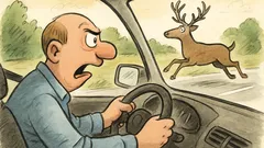 Witz: Bei Wildwechsel: Gasgeber.