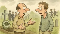 Witz: Nach der Beerdigung reden zwei Irre…