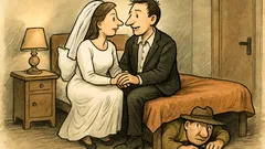 Witz: Ein Bauer sucht nachts seine Kuh…