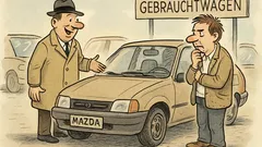 Witz: Ein Mann kauft einen gebrauchten Mazda