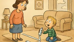 Witz: Fritzchen fragt: Wie viel Zahnpasta?