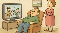 Witz: Meine Frau beschwert sich ständig beim Fernsehen