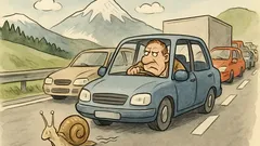 Witz: Lehmann steckt im Urlaubsstau auf der Autobahn