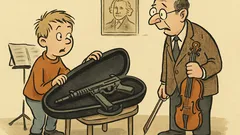 Witz: Fritzchen öffnet den Geigenkasten…