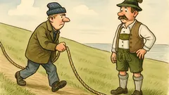 Witz: Ein Ostfriese geht über den Deich