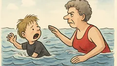 Witz: Mutti, ich will nicht nach Amerika!